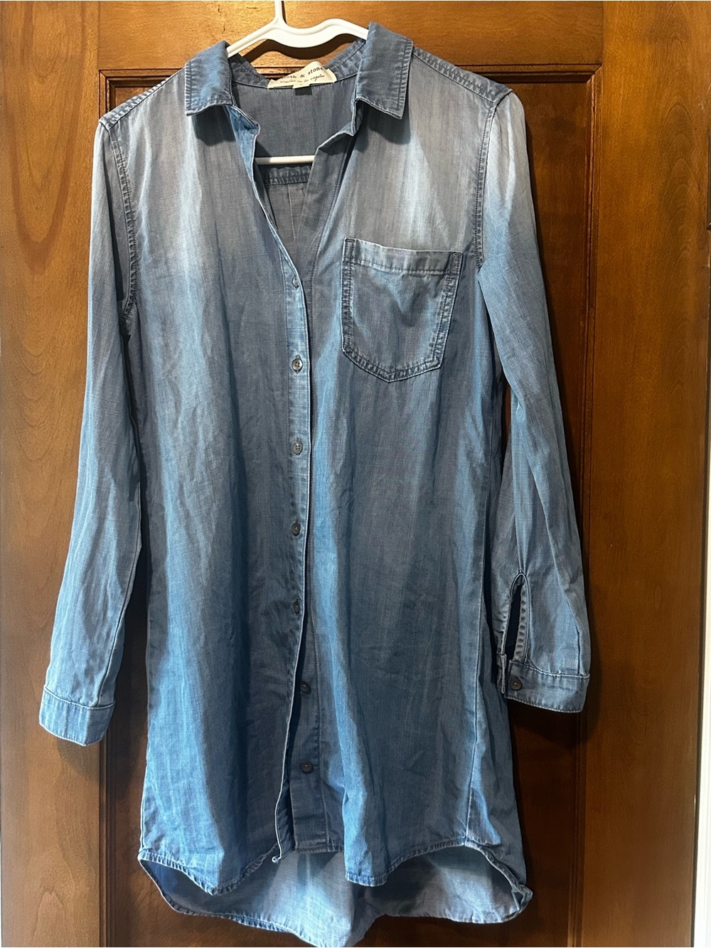 Cloth & Stone Denim Chambray Shirt Dress EUC - Small